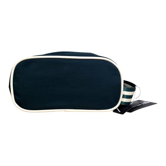 True Religion Nylon Collegiate Toiletry Bag Mens Green Yellow Penn Logo Dopp Kit - Picture 2 of 7